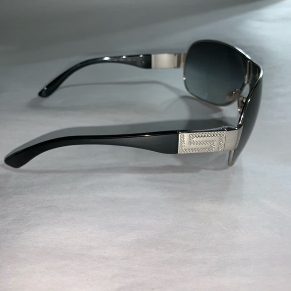 authentic VERSACE gray ombré shield SUNGLASSES - Picture 6 of 10